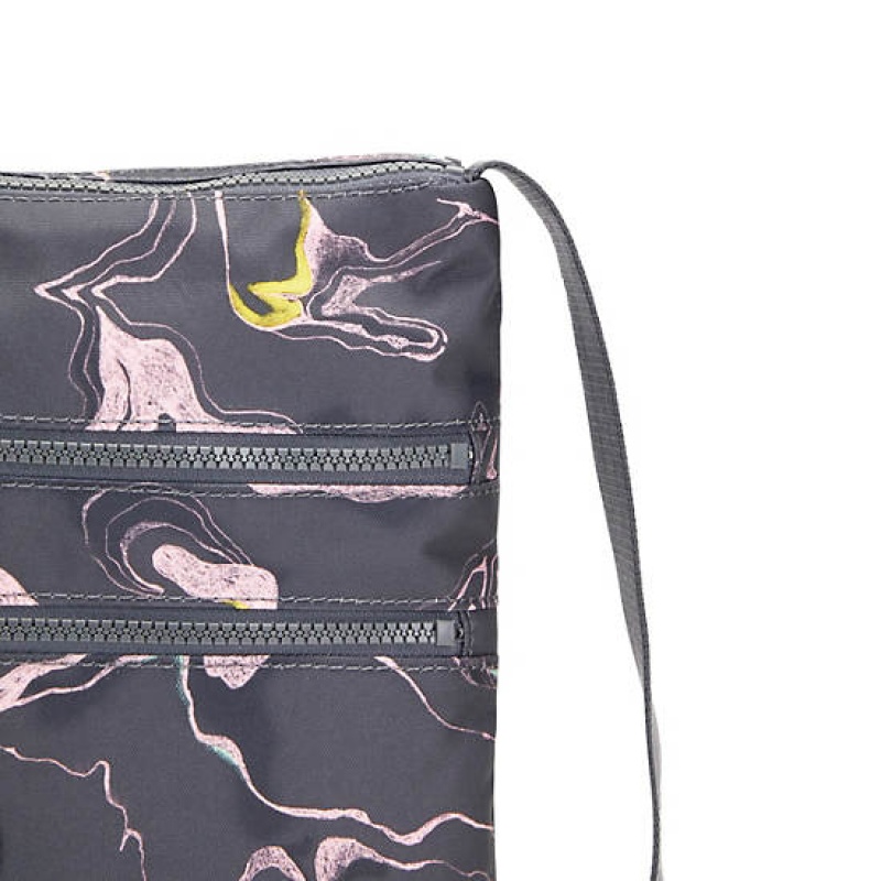 Grey Kipling Alvar Printed Crossbody Bags | BVSUTE-890