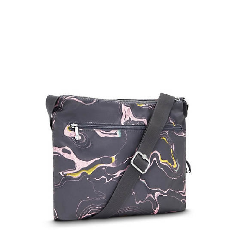 Grey Kipling Alvar Printed Crossbody Bags | YVZXJP-107