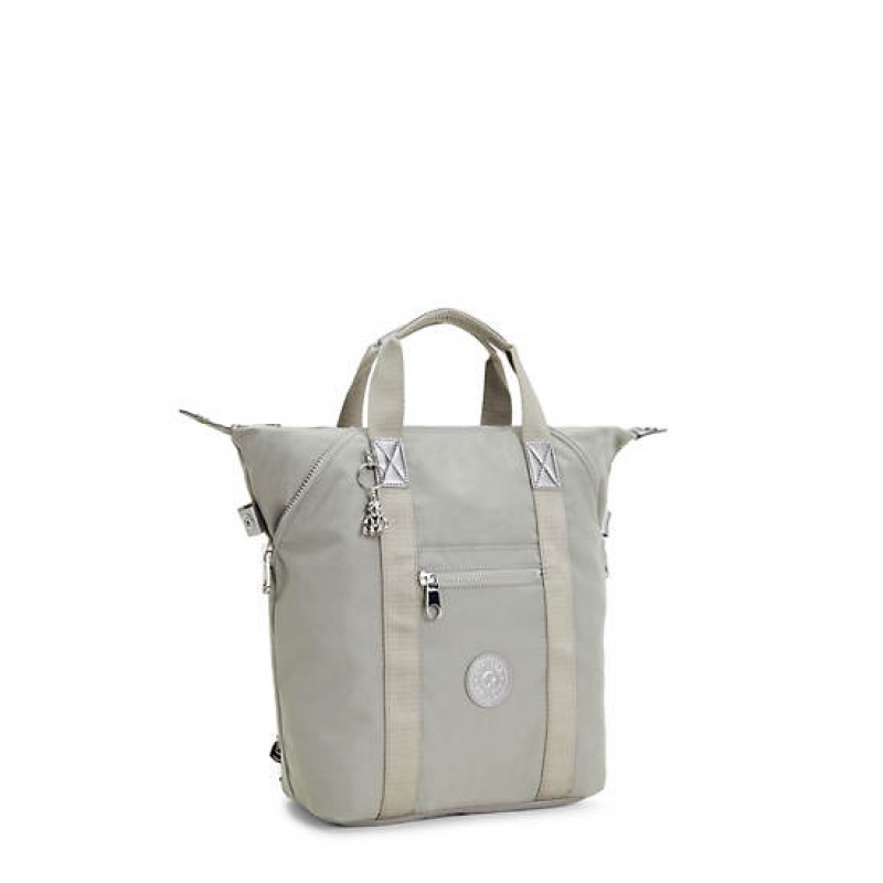 Grey Kipling Art Tote Backpack Laptop Bags | JCZIDU-864