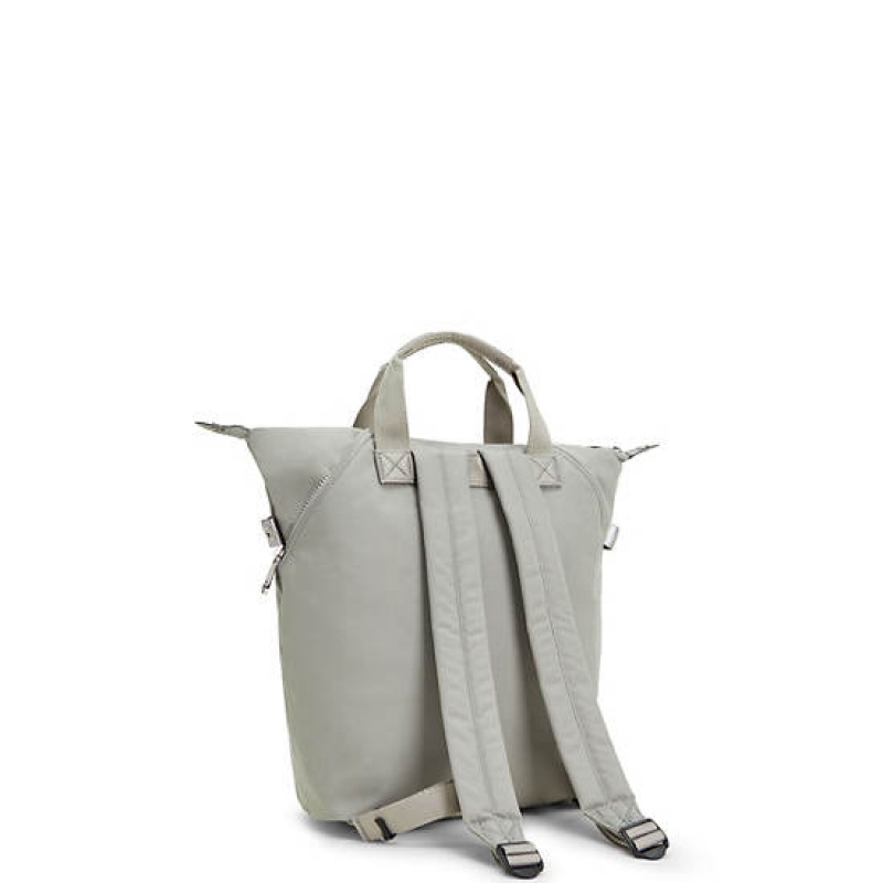 Grey Kipling Art Tote Backpack Laptop Bags | JCZIDU-864