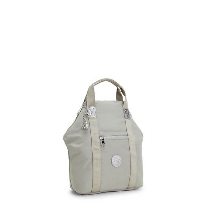 Grey Kipling Art Tote Backpack Laptop Bags | JCZIDU-864