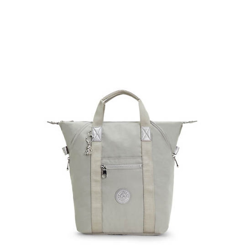 Grey Kipling Art Tote Backpack Laptop Bags | JCZIDU-864