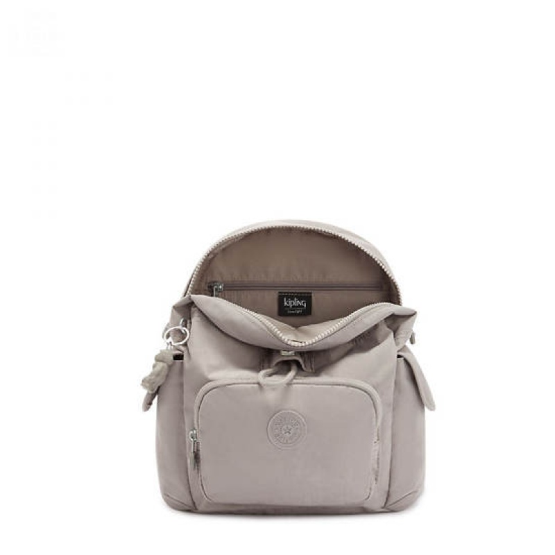 Grey Kipling City Pack Mini Backpacks | HDUBSK-651