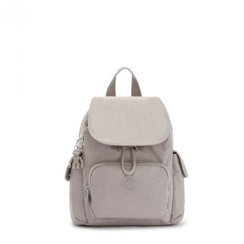 Grey Kipling City Pack Mini Backpacks | HDUBSK-651