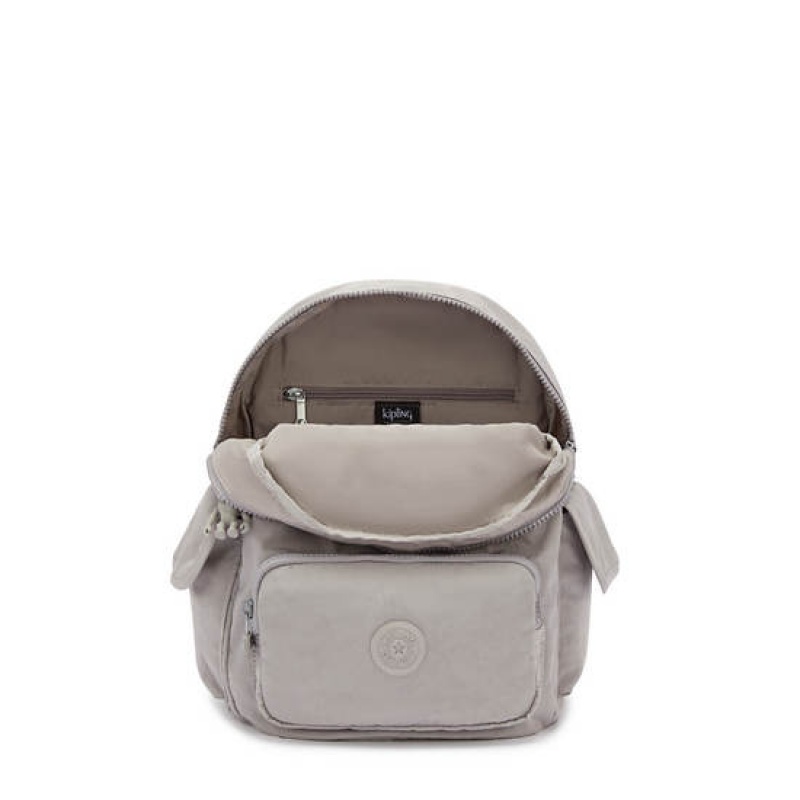 Grey Kipling City Pack Small Backpacks | DGRWZQ-549