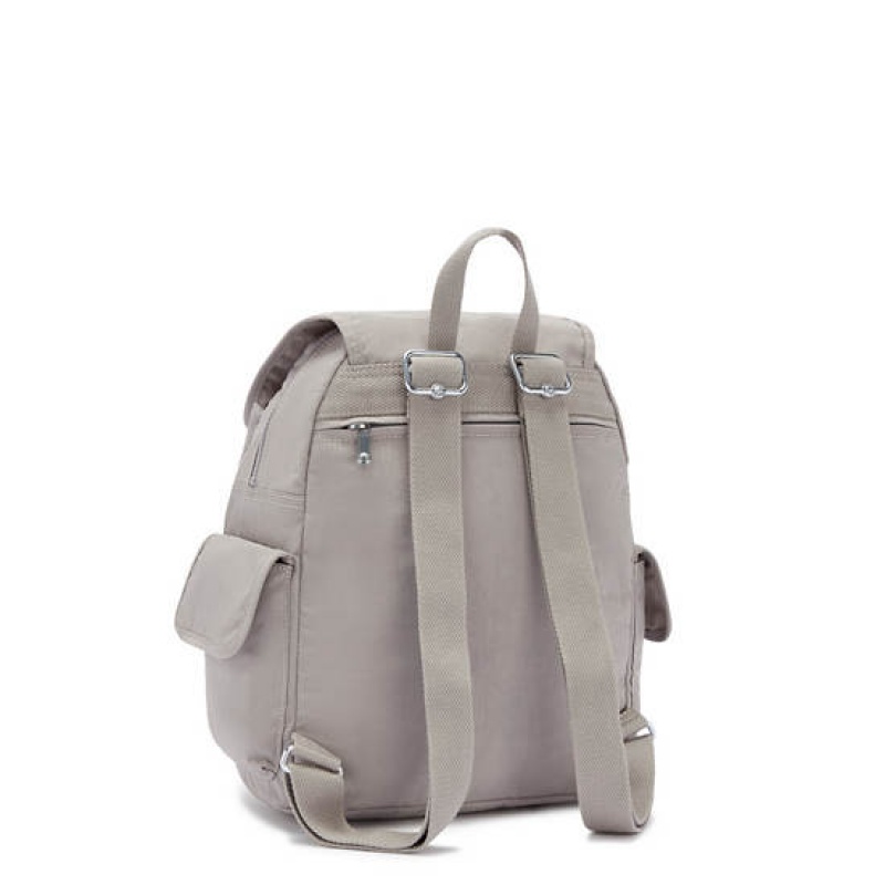 Grey Kipling City Pack Small Backpacks | DGRWZQ-549