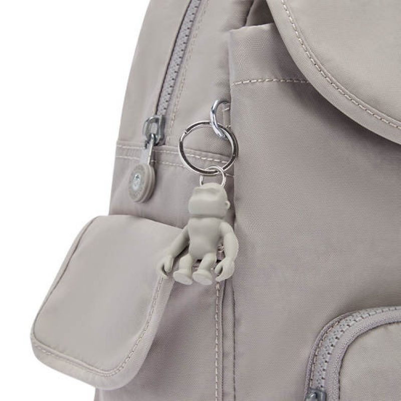 Grey Kipling City Pack Small Backpacks | DGRWZQ-549