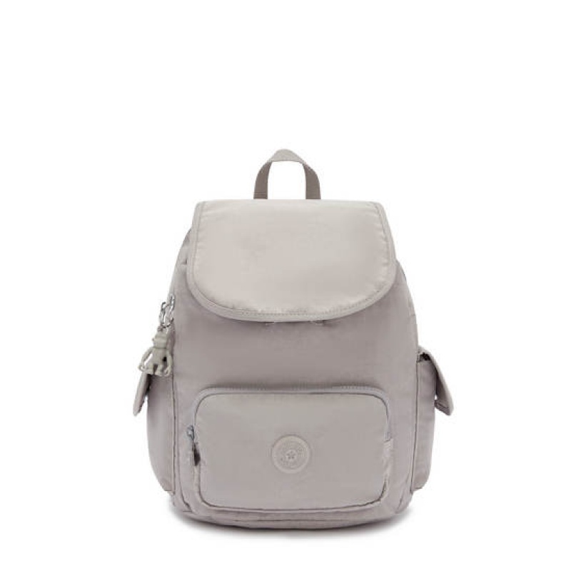 Grey Kipling City Pack Small Backpacks | DGRWZQ-549