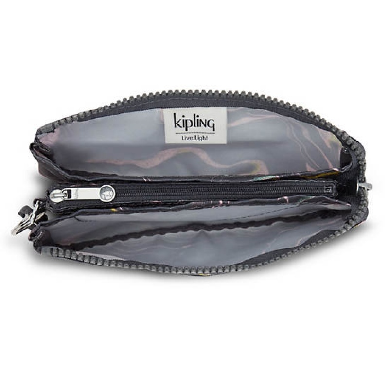 Grey Kipling Creativity Large Printed Pouch Bags | FCNDKE-274