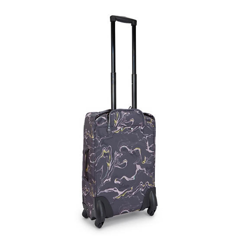 Grey Kipling Darcey Small Printed Carry-On Rolling Suitcases | XGVLAN-271