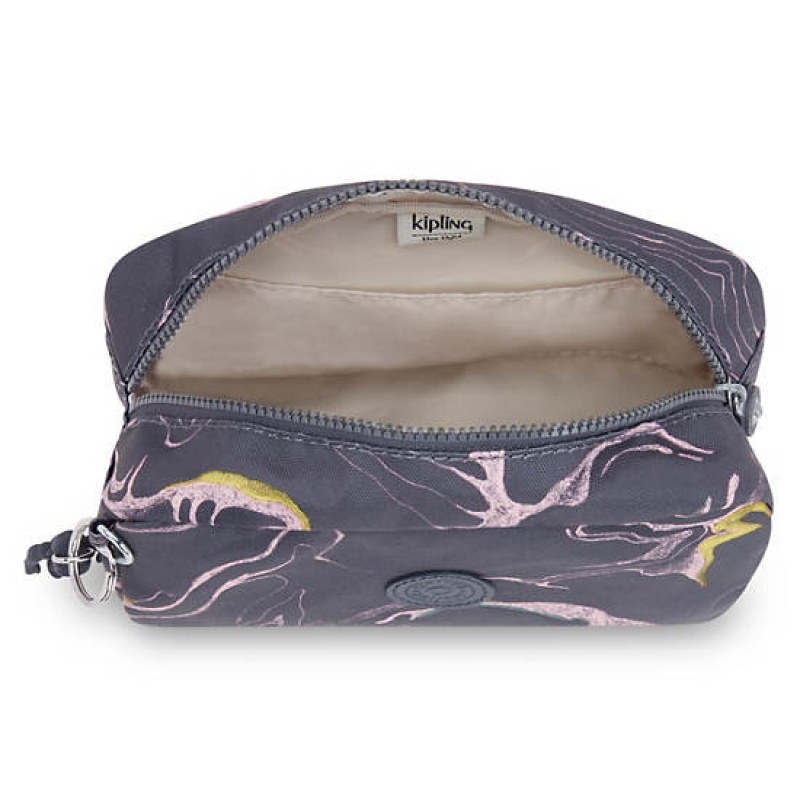 Grey Kipling Gleam Printed Pouch Bags | HIOZAL-167