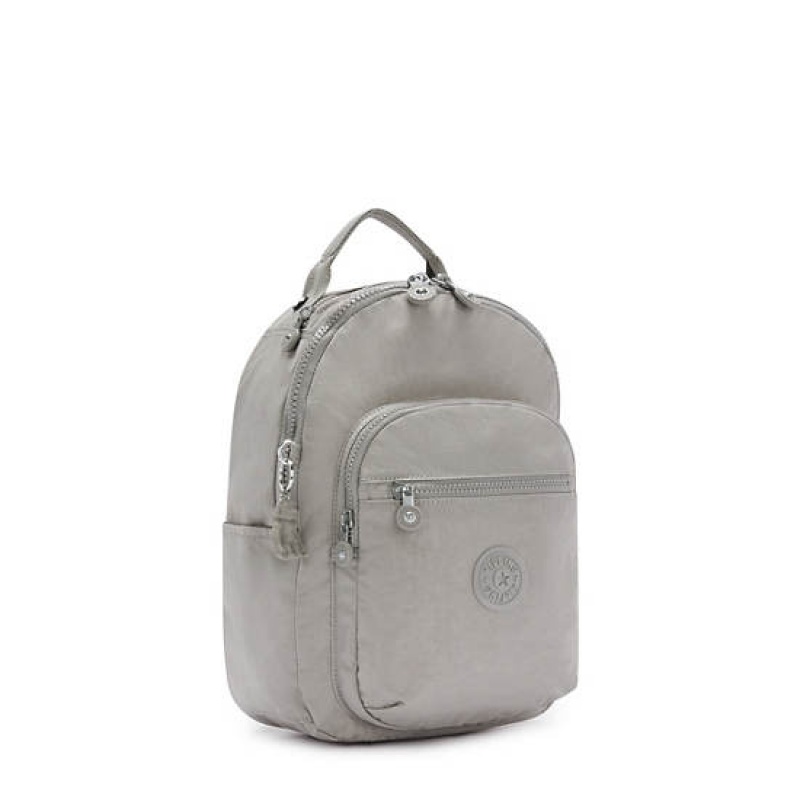 Grey Kipling Seoul Small Classic Tablet Backpacks | STUNXC-576