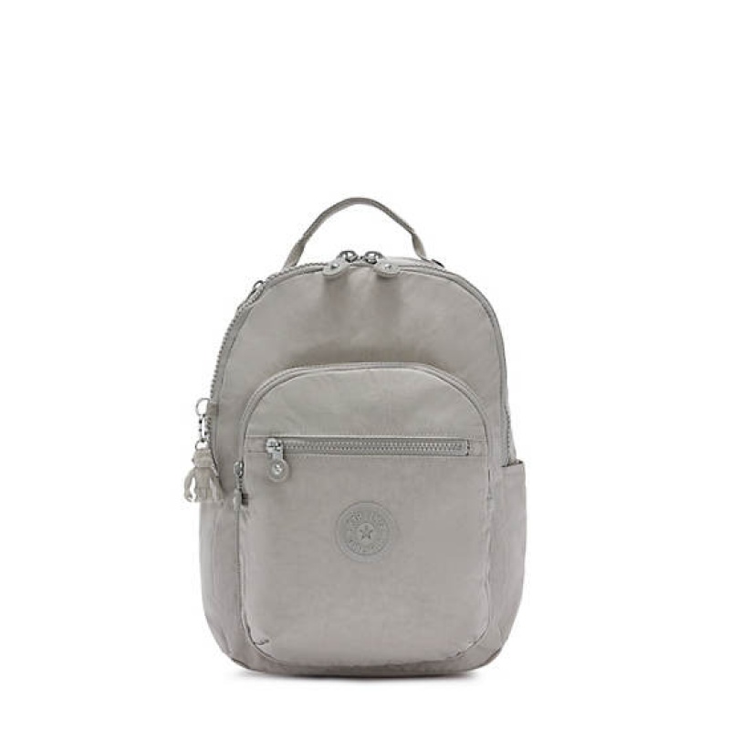 Grey Kipling Seoul Small Classic Tablet Backpacks | STUNXC-576