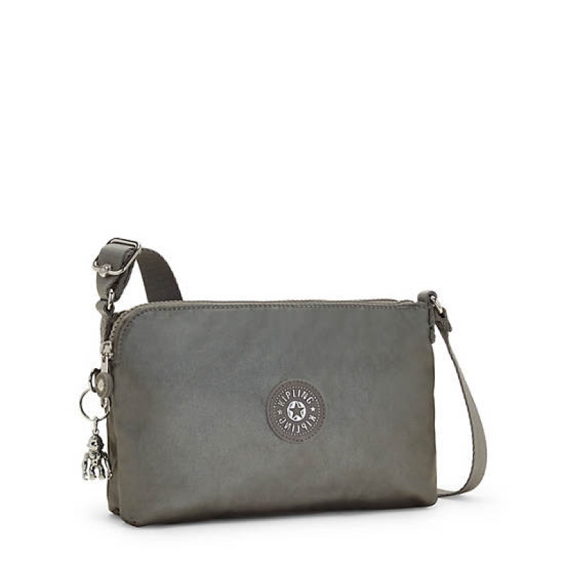 Grey Metal Kipling Boyd Metallic Crossbody Bags | DKETAI-157