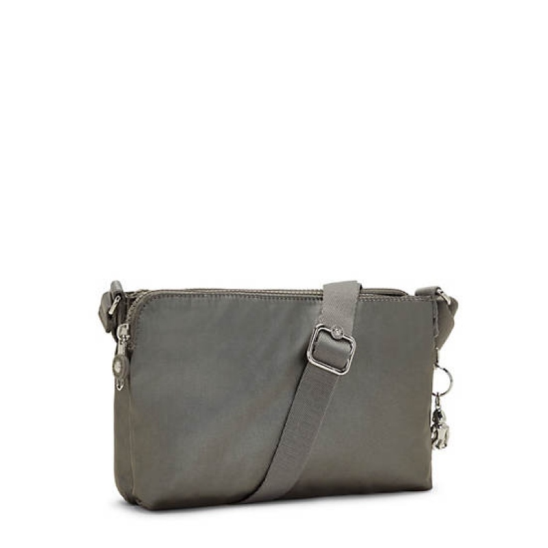 Grey Metal Kipling Boyd Metallic Crossbody Bags | DKETAI-157