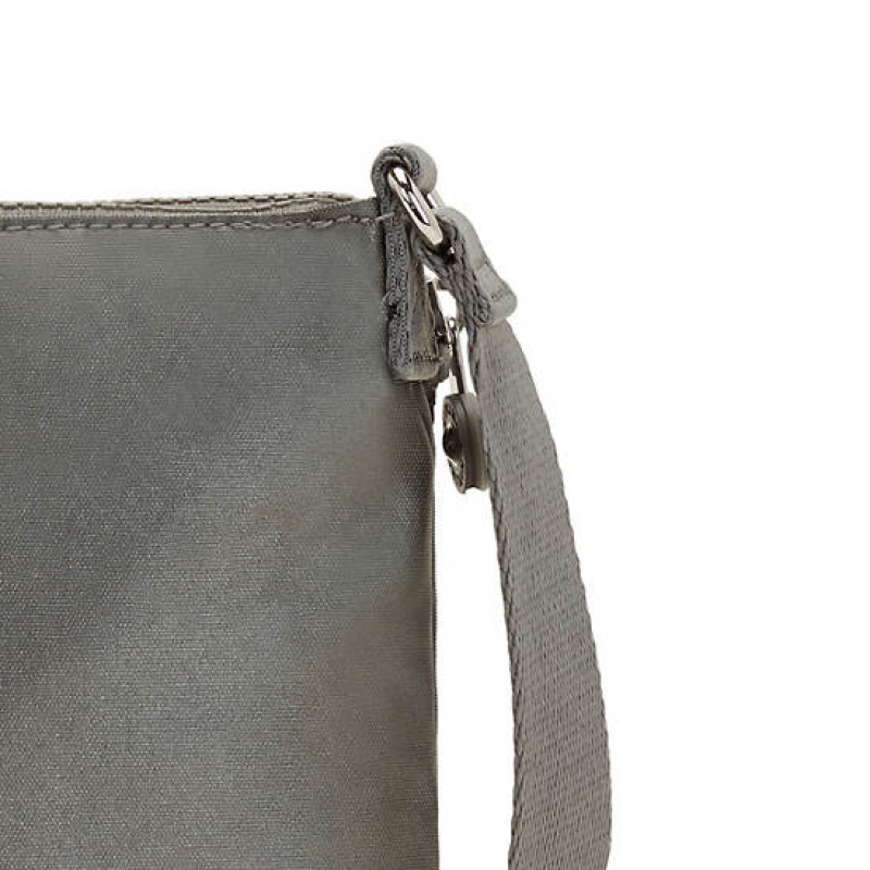 Grey Metal Kipling Boyd Metallic Crossbody Bags | DKETAI-157