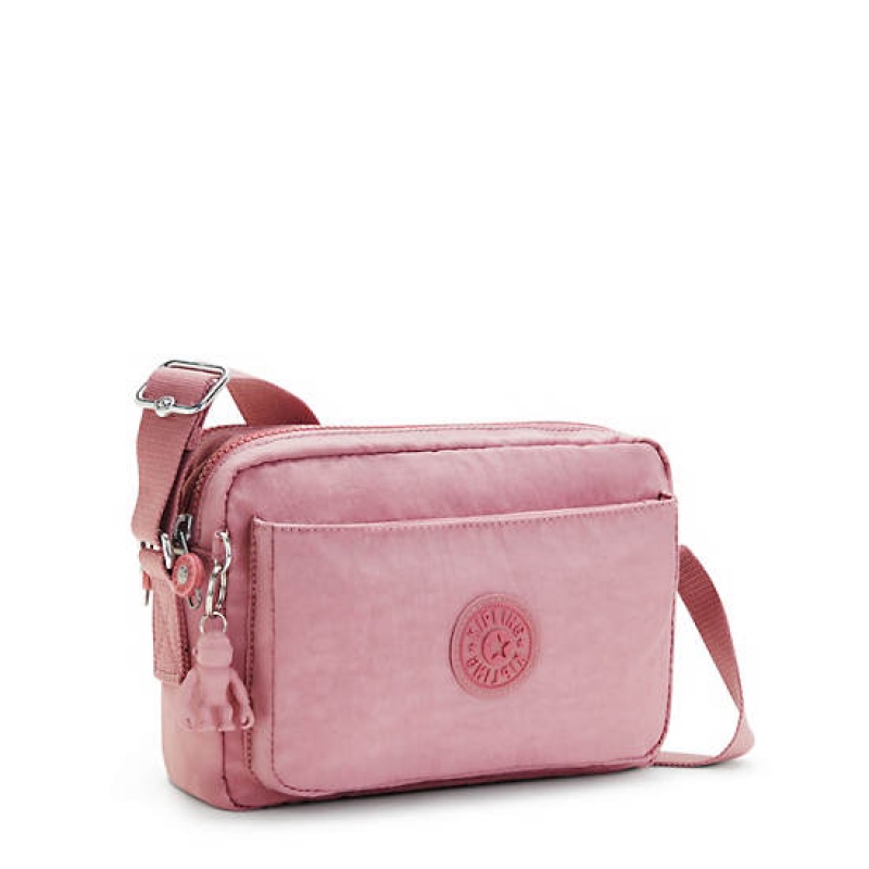 Lavender Pink Kipling Abanu Medium Crossbody Bags | LCDWNZ-281