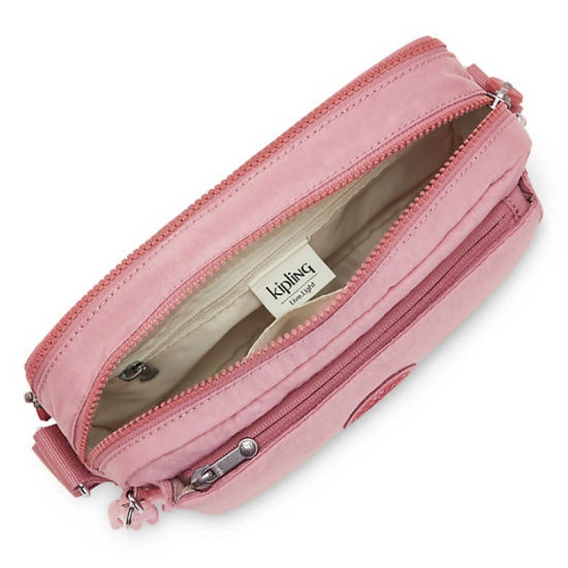 Lavender Pink Kipling Abanu Medium Crossbody Bags | LCDWNZ-281