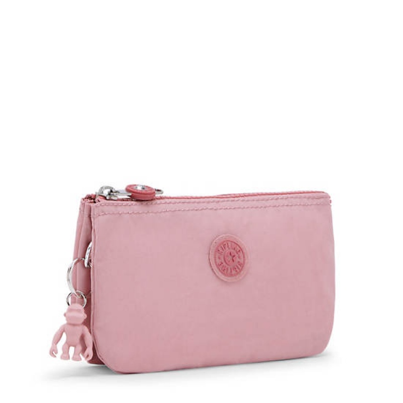 Lavender Pink Kipling Creativity Large Pouch Bags | KXRFJD-964