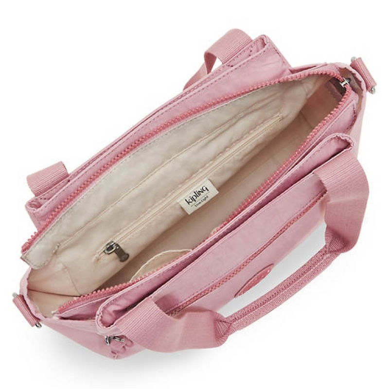 Lavender Pink Kipling Elysia Shoulder Bags | ZOMEHJ-763