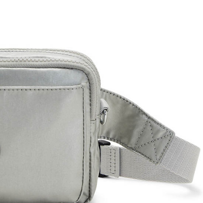 Light Metal Kipling Abanu Multi Metallic Convertible Crossbody Bags | JWZUFE-236