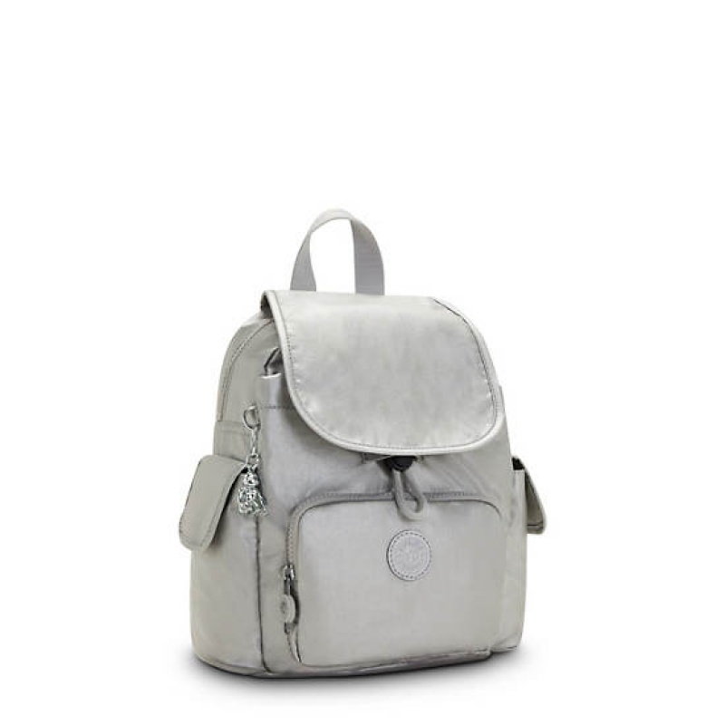 Light Metal Kipling City Pack Mini Classic Metallic Backpacks | UINSPJ-628