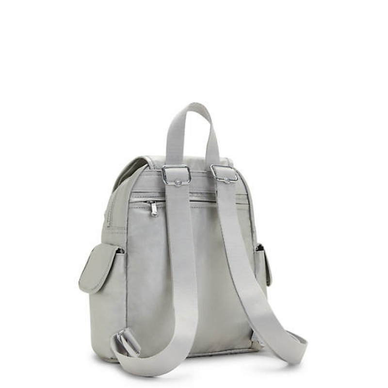 Light Metal Kipling City Pack Mini Classic Metallic Backpacks | UINSPJ-628