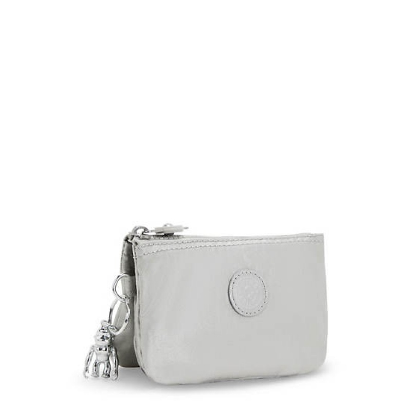 Light Metal Kipling Creativity Small Metallic Pouch Bags | CGFOKZ-562