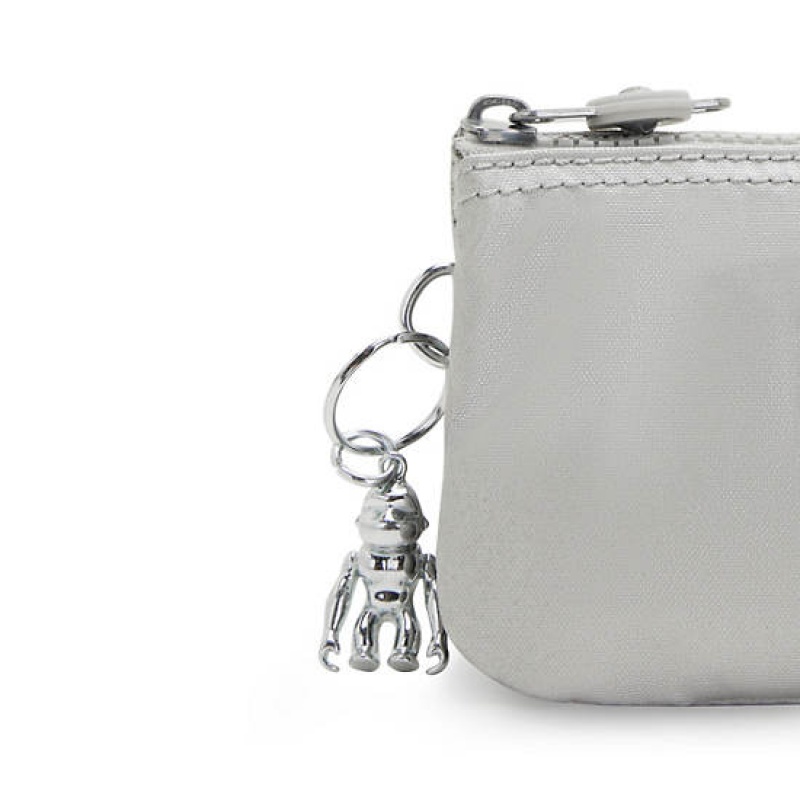 Light Metal Kipling Creativity Small Metallic Pouch Bags | CGFOKZ-562