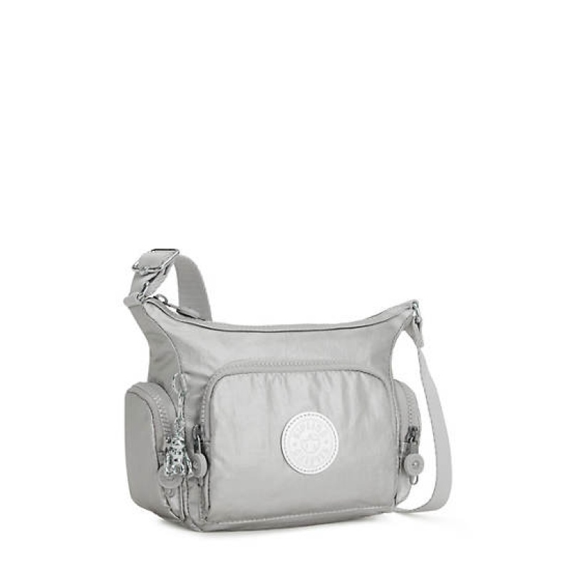 Light Metal Kipling Gabbie Mini Metallic Crossbody Bags | JNDZKI-957