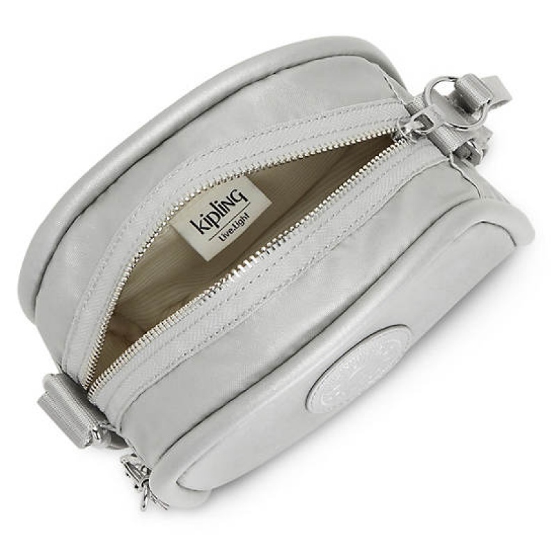 Light Metal Kipling Jesper Metallic Crossbody Bags | SVWDRA-829