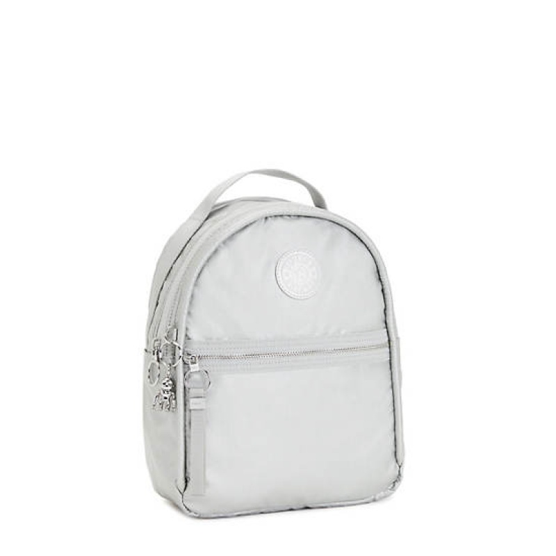 Light Metal Kipling Kae Classic Metallic Backpacks | JZCQWB-672