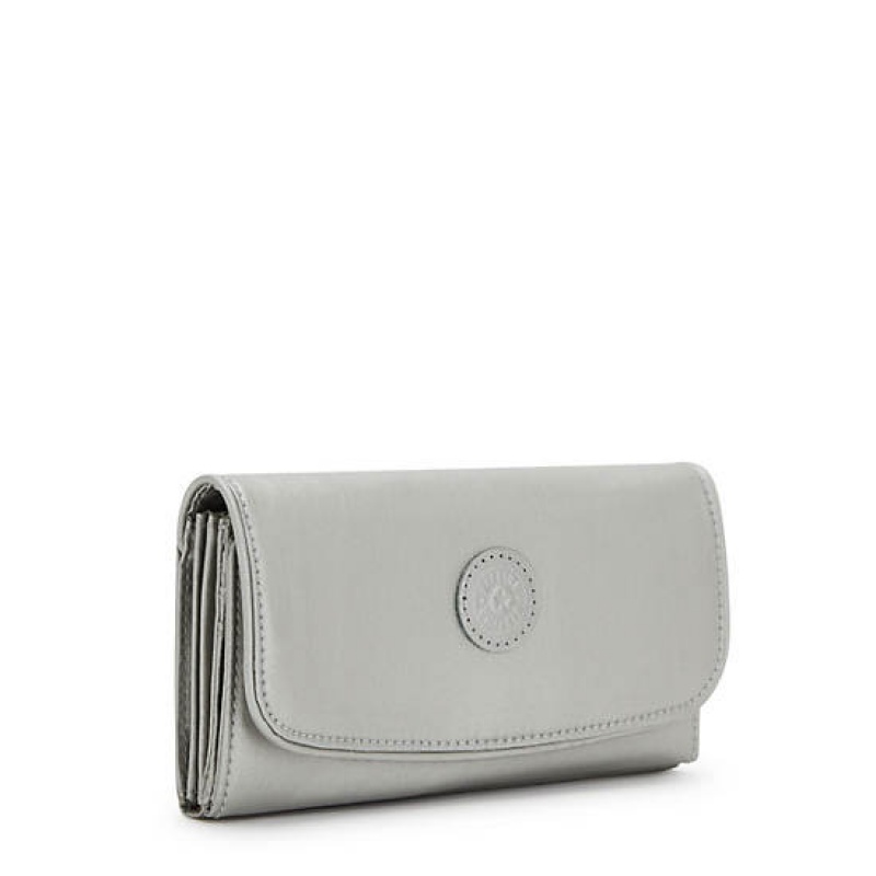 Light Metal Kipling Money Land Metallic Snap Wallet Wallets | MXNJOP-867