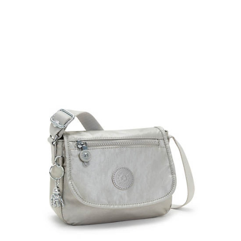 Light Metal Kipling Sabian Metallic Crossbody Mini Bag | ZFJEDR-749