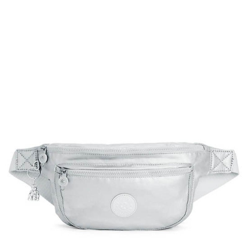 Light Metal Kipling Yasemina Extra Large Metallic Waist Pack Bags | DVCWSN-947