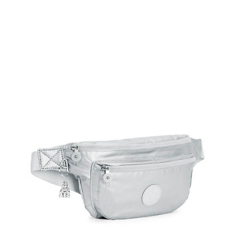 Light Metal Kipling Yasemina Extra Large Metallic Waist Bags | UOWSGA-762