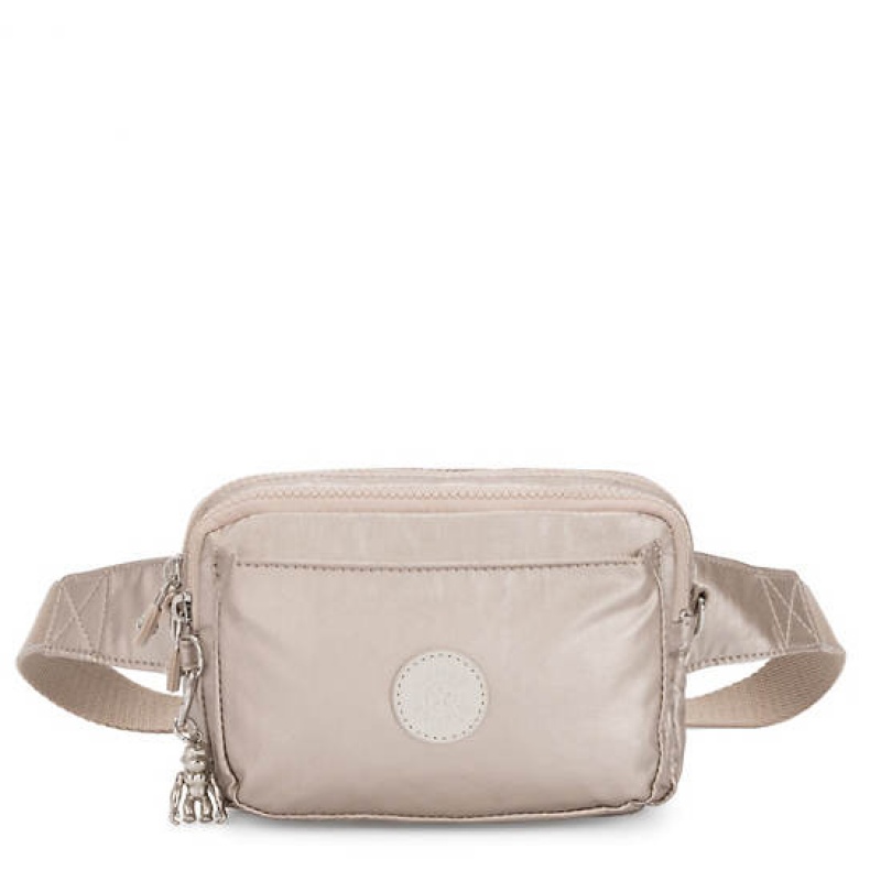 Metal Kipling Abanu Multi Metallic Convertible Crossbody Bag Bags | WMEJNO-031