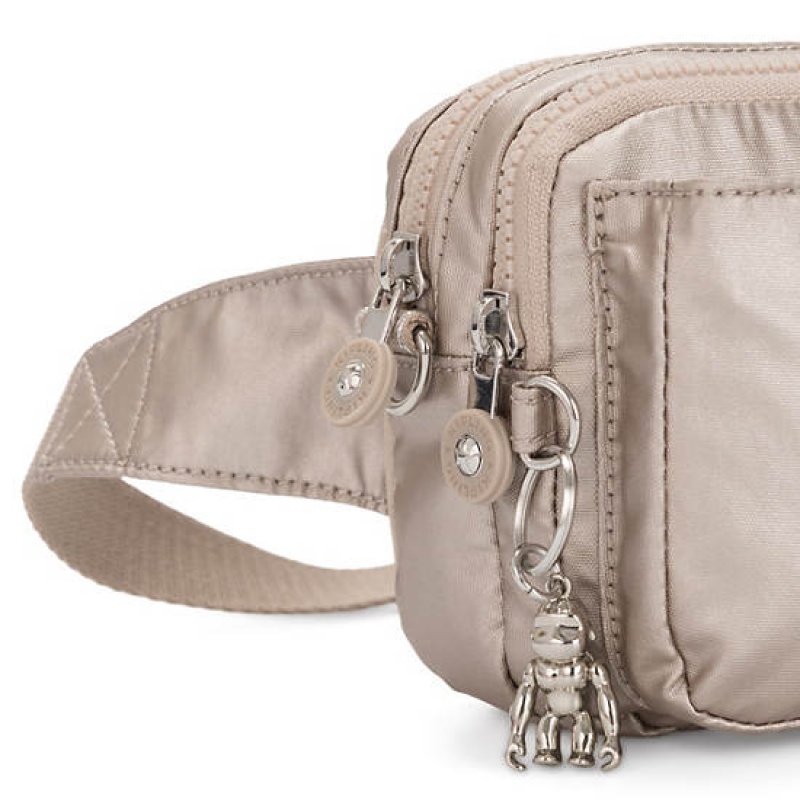 Metal Kipling Abanu Multi Metallic Convertible Crossbody Bags | XUEIPG-104