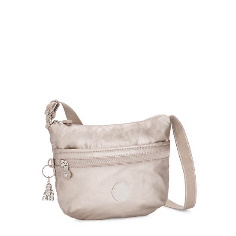 Metal Kipling Arto Small Metallic Crossbody Bags | ANFVHQ-369