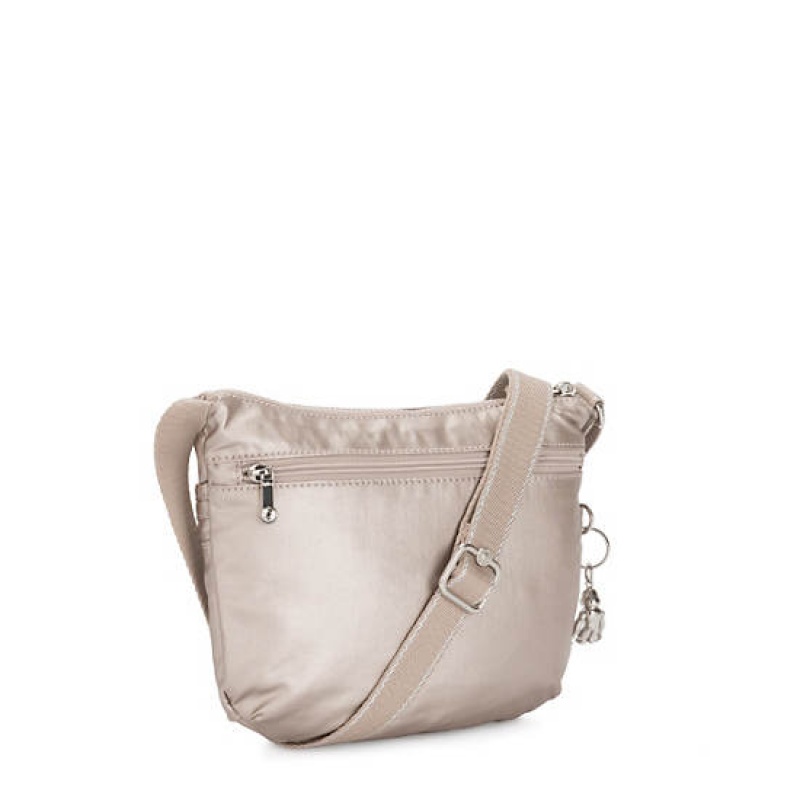 Metal Kipling Arto Small Metallic Crossbody Bags | ANFVHQ-369