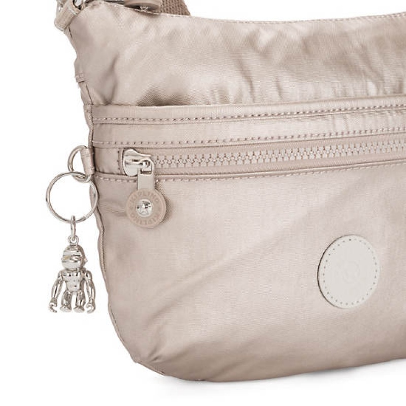 Metal Kipling Arto Small Metallic Crossbody Bags | ANFVHQ-369