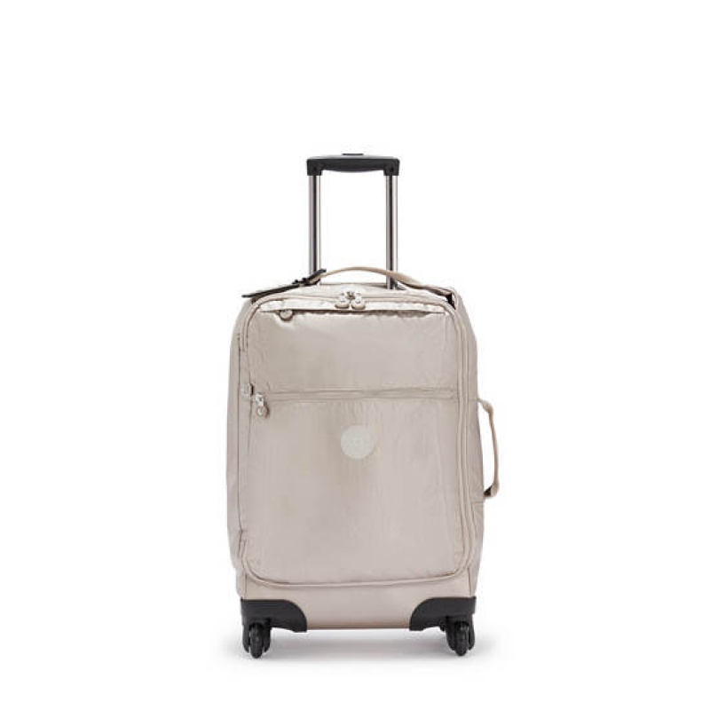 Metal Kipling Darcey Small Metallic Carry-On Rolling Suitcases | URHFTY-034