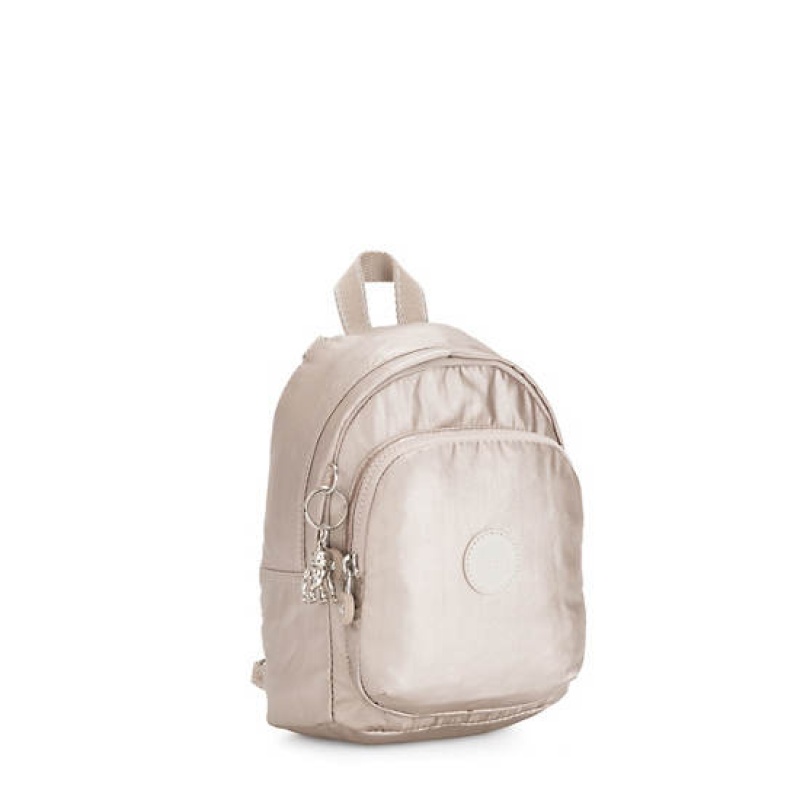 Metal Kipling Delia Compact Metallic Convertible Backpacks | FENTOR-134