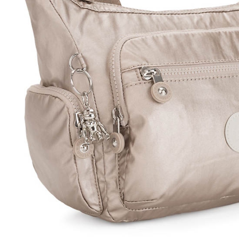 Metal Kipling Gabbie Small Metallic Crossbody Bags | FDTXCZ-230