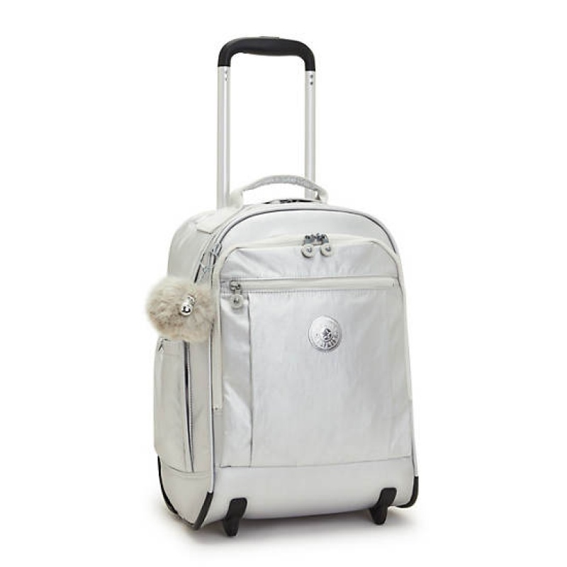 Metal Kipling Gaze Large Metallic Rolling Backpacks | FVKPCE-270