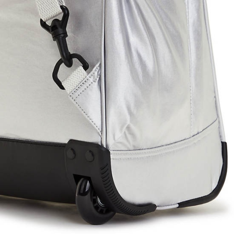 Metal Kipling Gaze Large Metallic Rolling Backpacks | FVKPCE-270