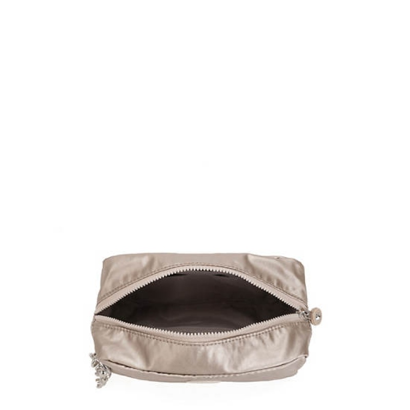 Metal Kipling Gleam Metallic Pouch Bags | CQEWTU-603