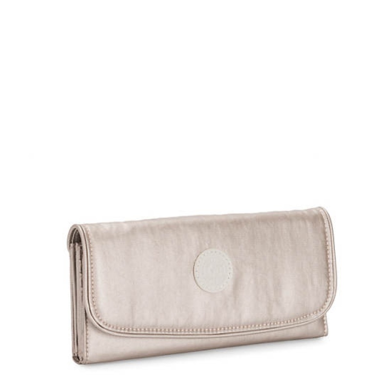 Metal Kipling Money Land Metallic Snap Wallets | MABPFX-573