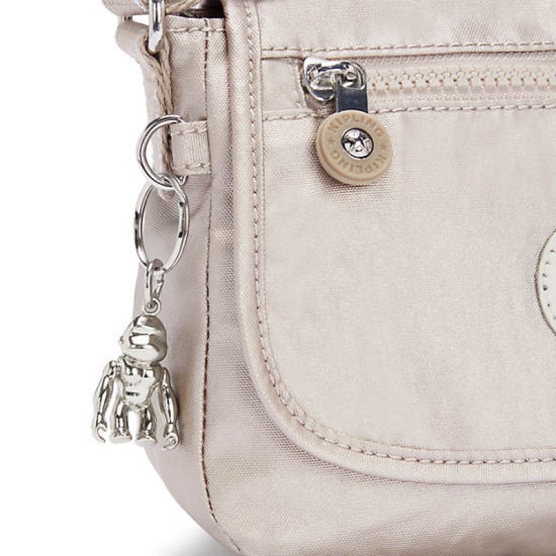 Metal Kipling Sabian Metallic Crossbody Mini Bag | AESUBF-956