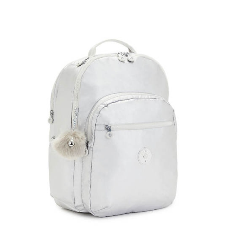 Metal Kipling Seoul Extra Large Metallic 17